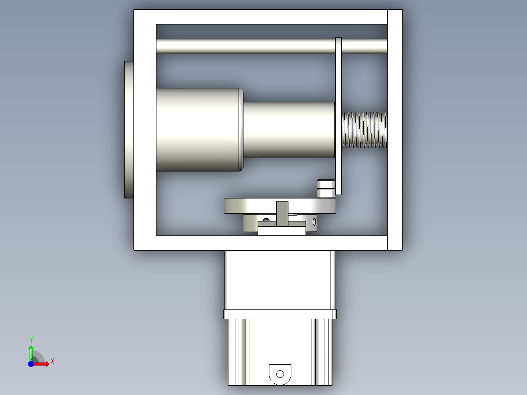 牵引机构前视图
