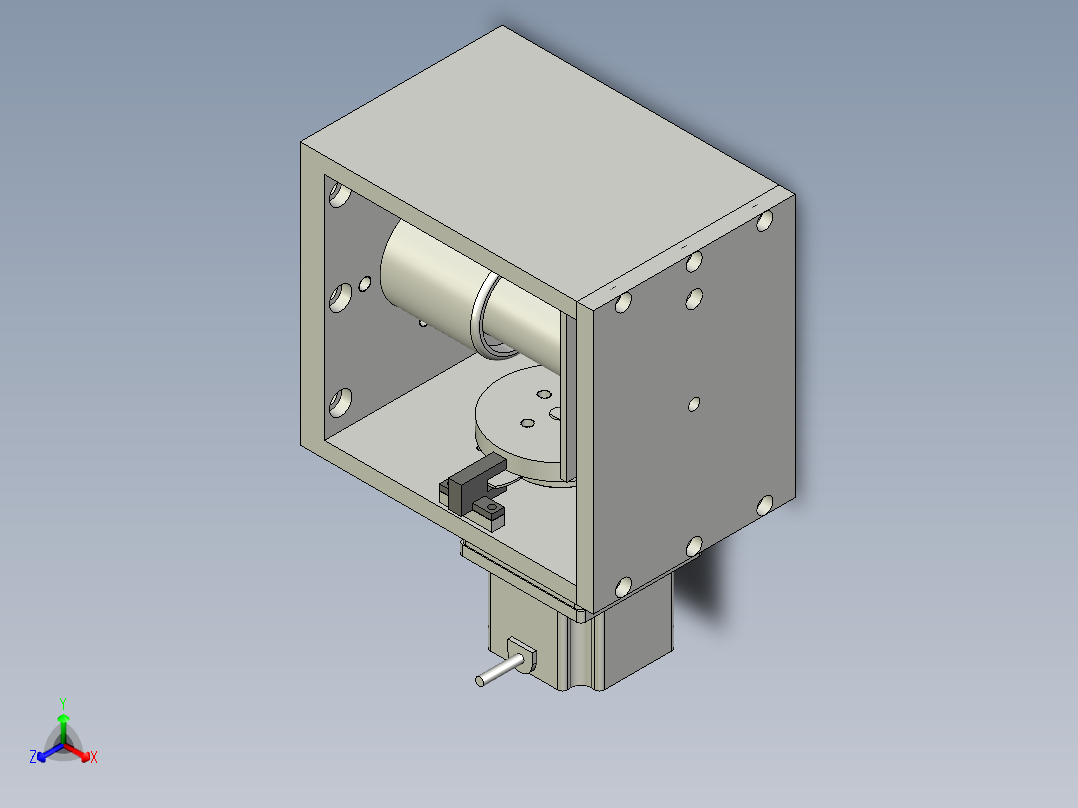 牵引机构正等轴测图