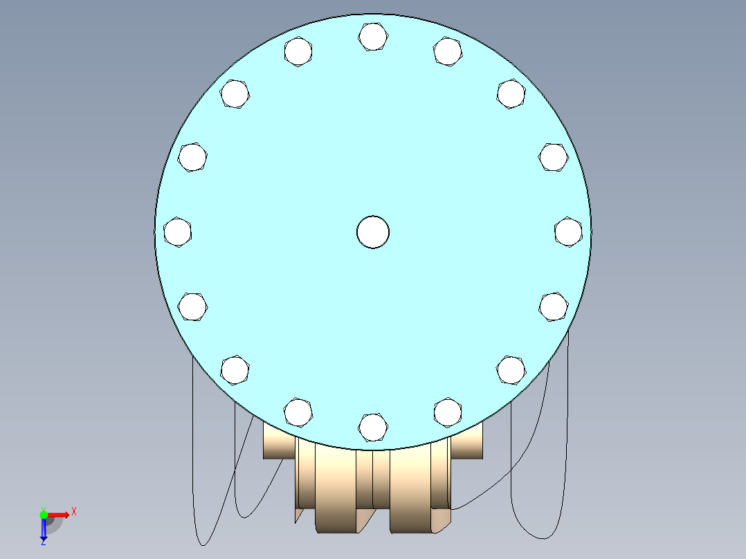 凸轮设计俯视图
