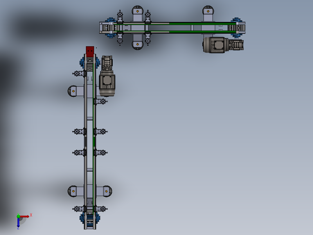 流水线、生产线(64)俯视图