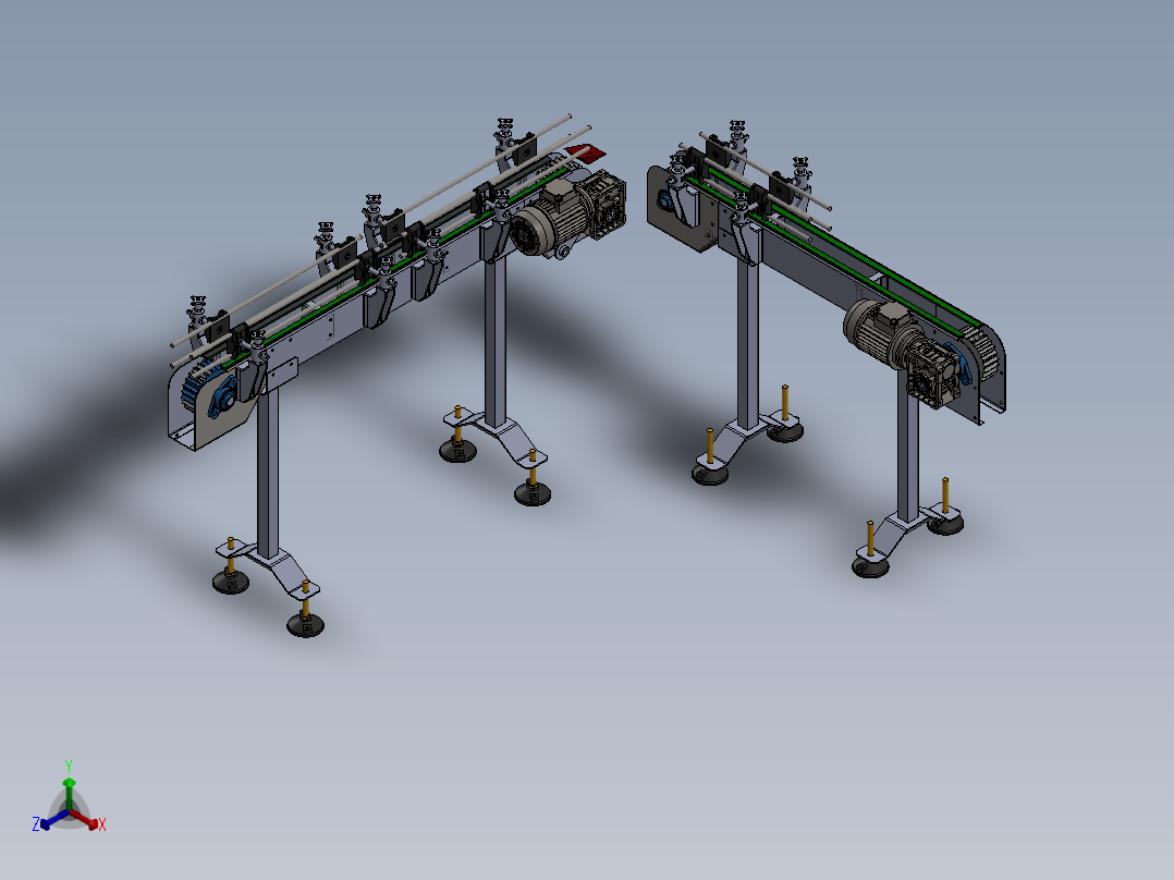 流水线、生产线(64)正等轴测图