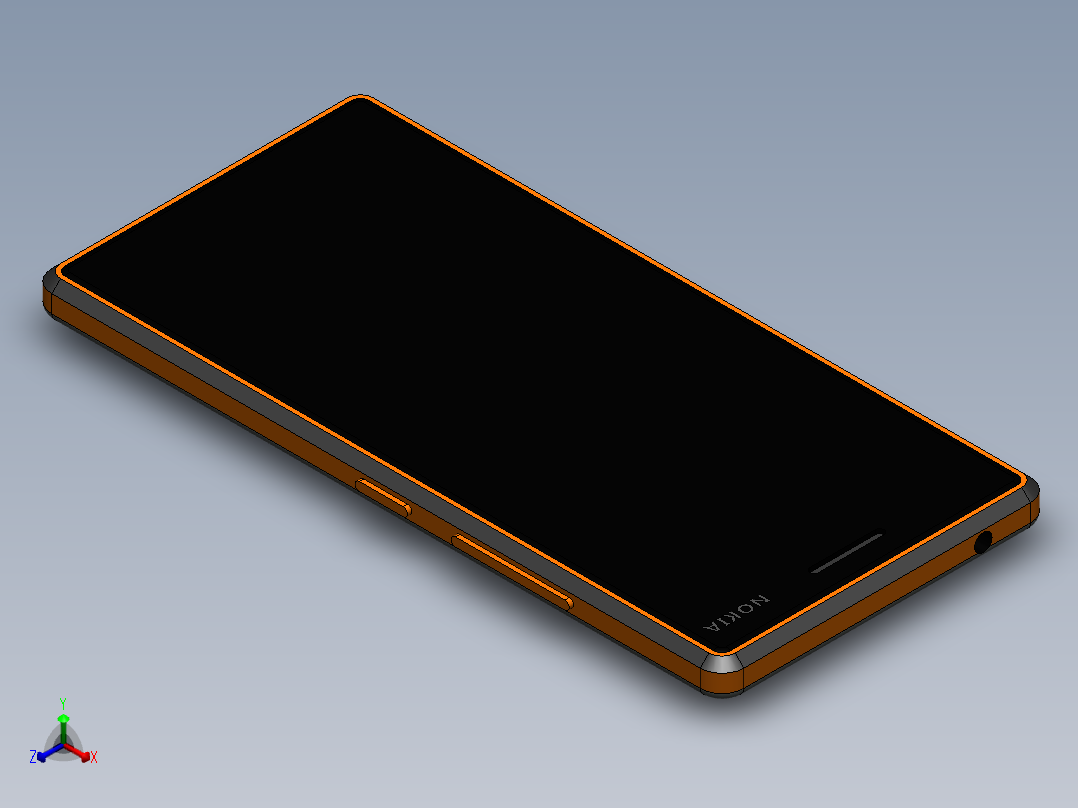 诺基亚7 plus mobile 11正等轴测图