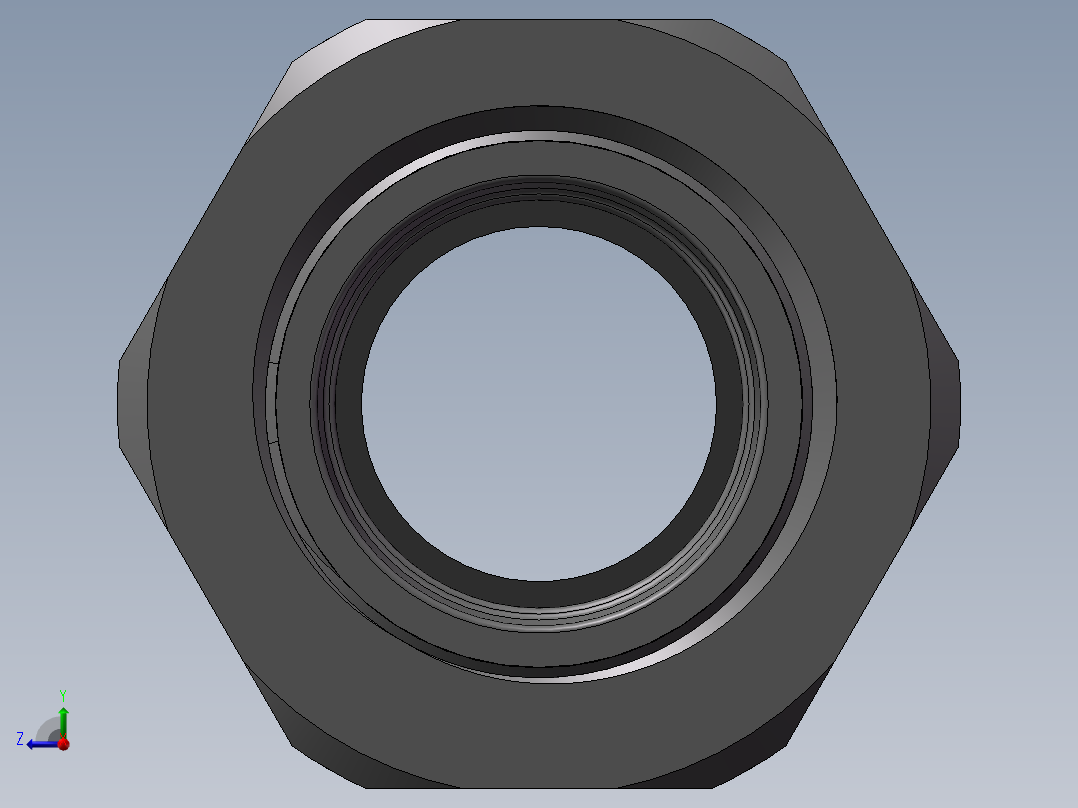 M20x1.5增安防爆尼龙电缆接头右视图