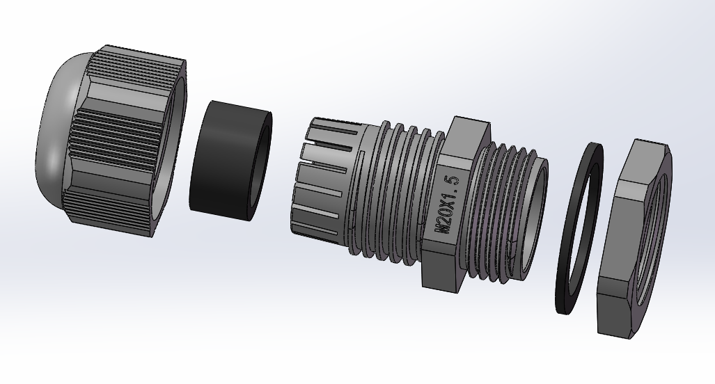 M20x1.5增安防爆尼龙电缆接头