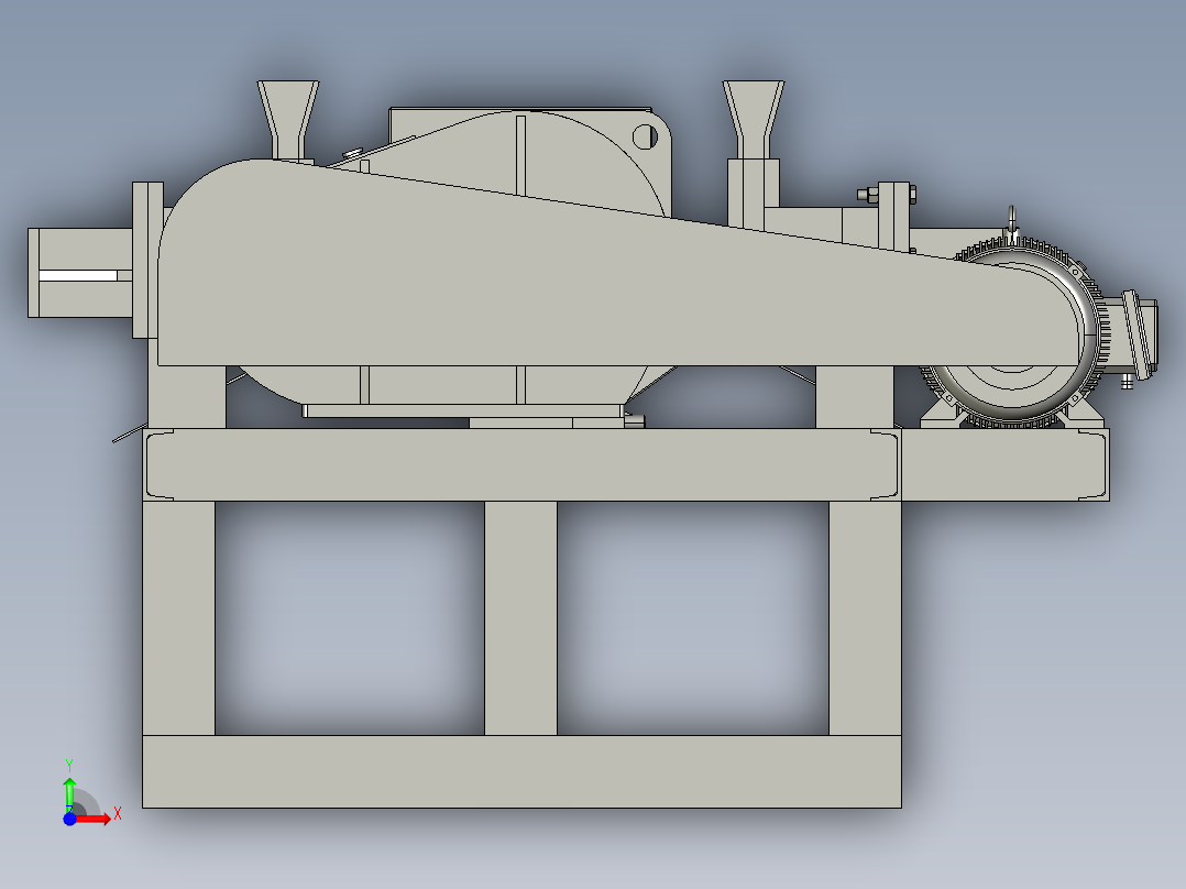 角铁圆钢扁铁截断机前视图