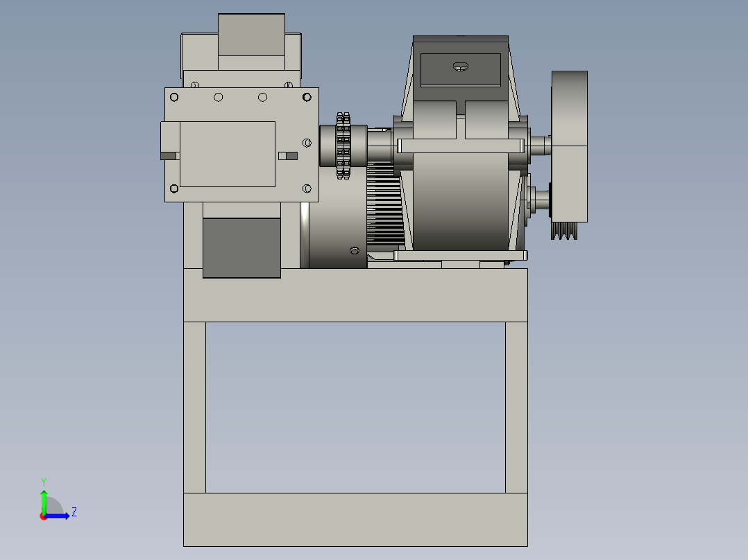 角铁圆钢扁铁截断机左视图
