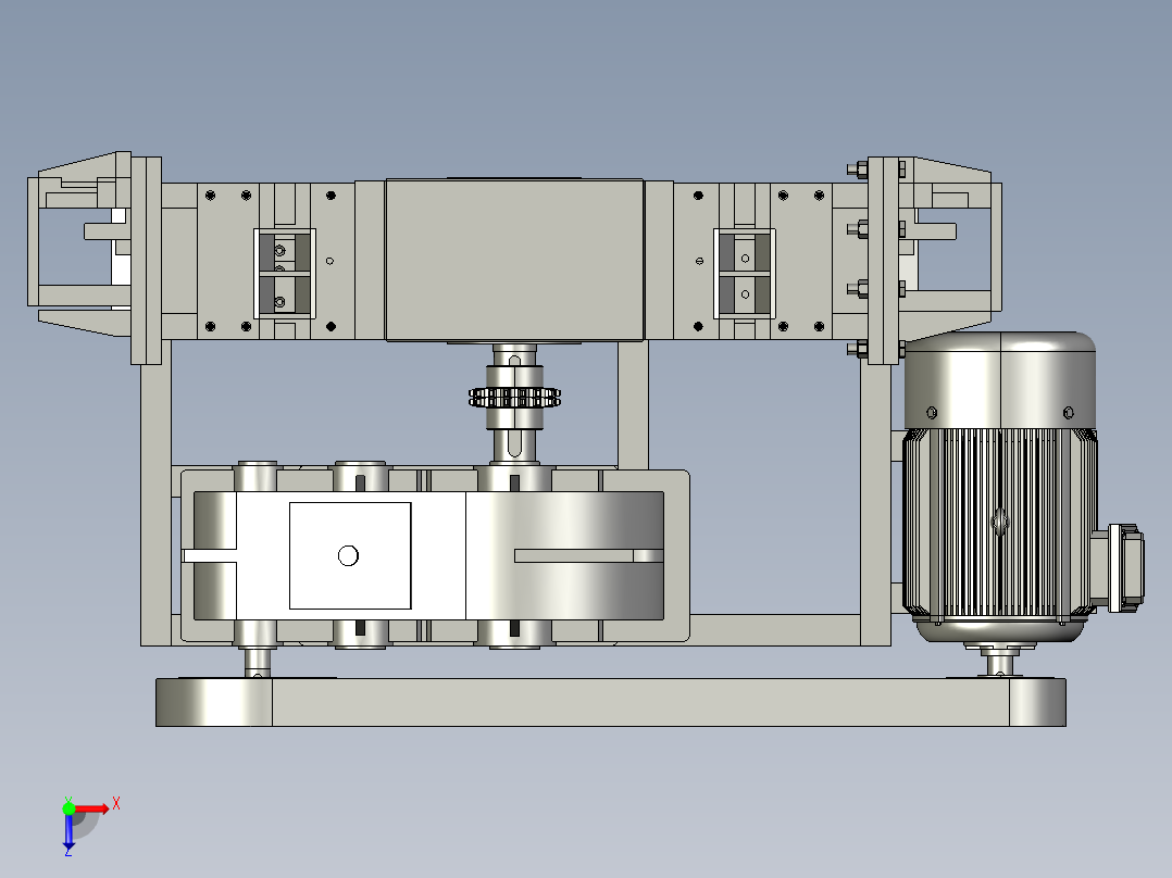 角铁圆钢扁铁截断机俯视图