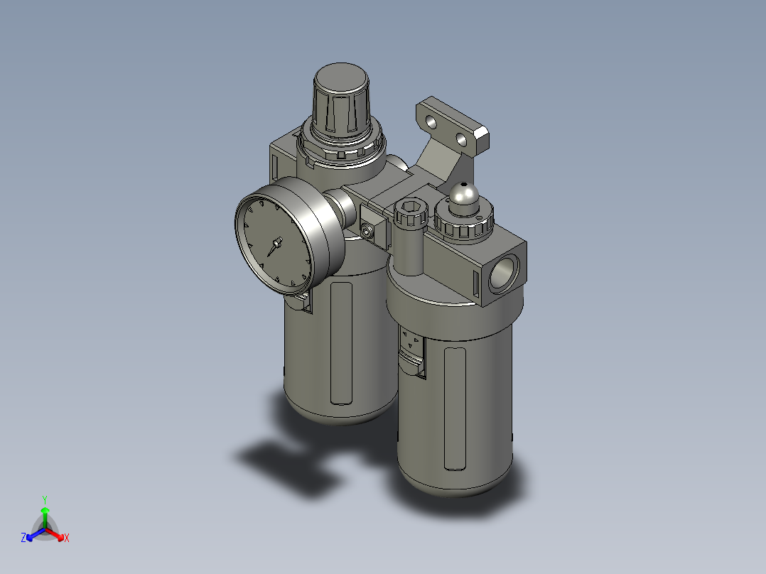 BFC-300-A-PG20A正等轴测图