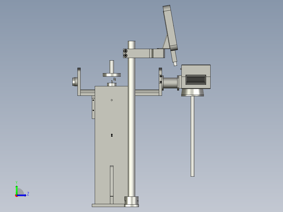 2018SOLIDWORKS1700Z激光机安装机构左视图