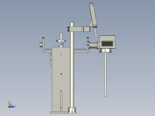 2018SOLIDWORKS1700Z激光机安装机构左视缩略图