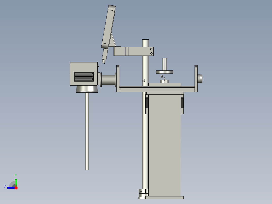 2018SOLIDWORKS1700Z激光机安装机构右视图