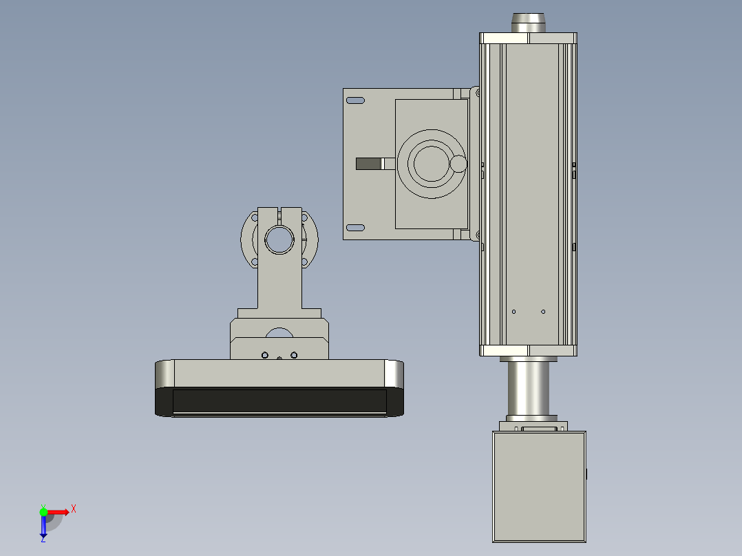 2018SOLIDWORKS1700Z激光机安装机构俯视图
