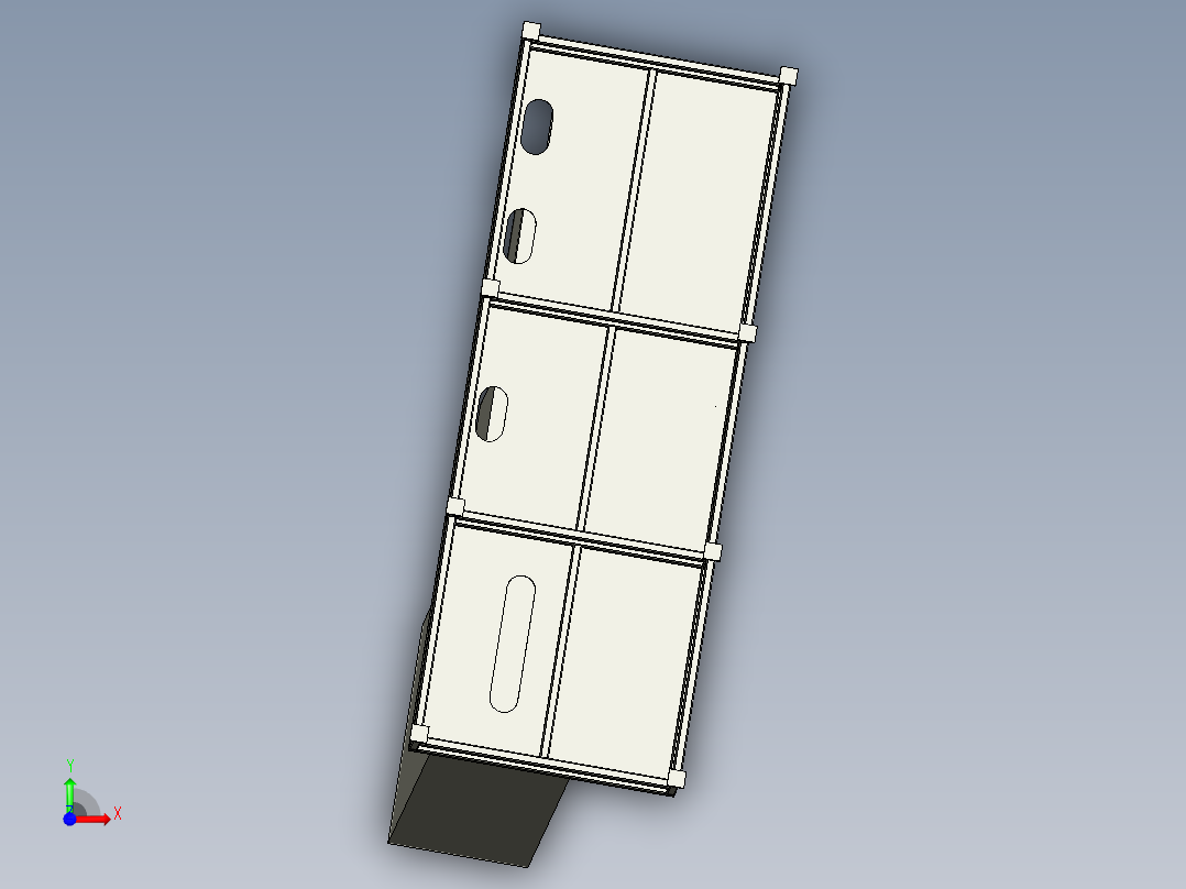 柜体组件前视图