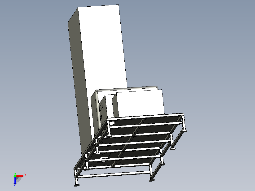 柜体组件俯视图