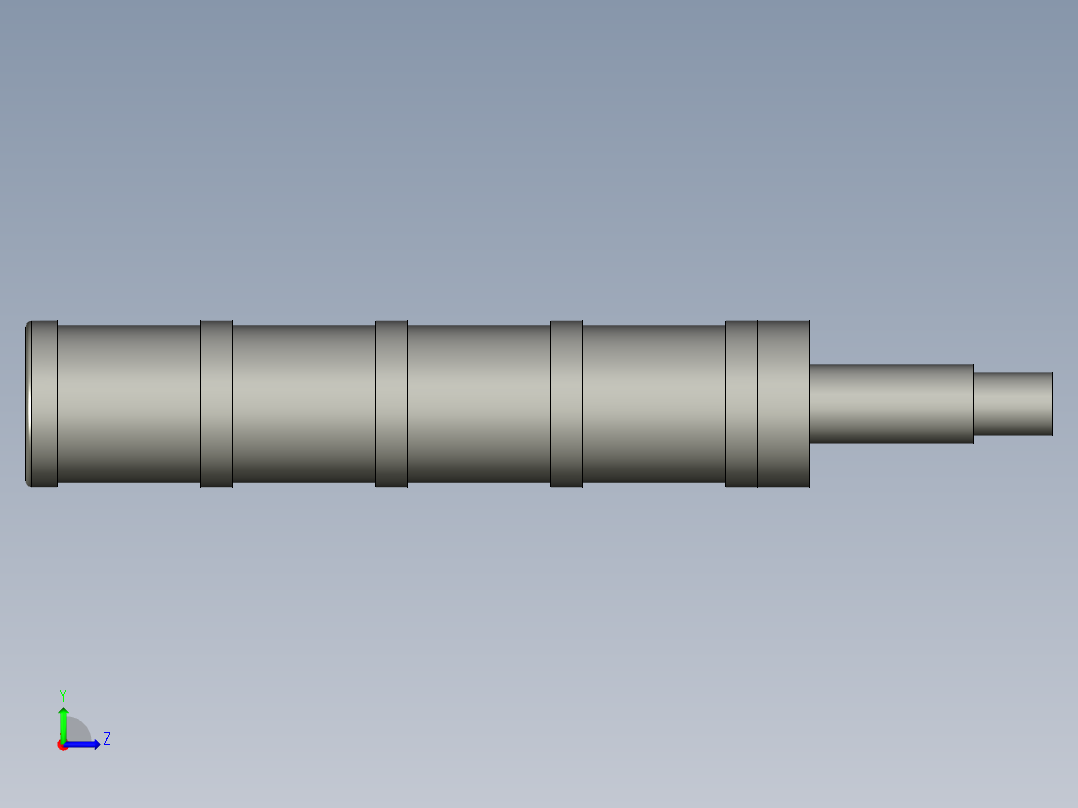 10031-1039i-A_四层声光指示信号组件(TAYEE)左视图