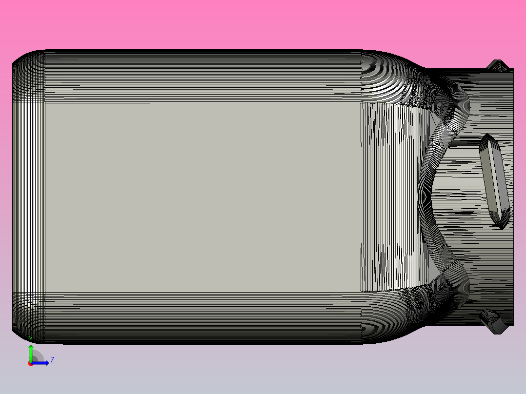 容器+盖子左视图