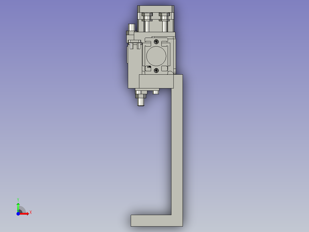 内小卡爪分料组件(Y)前视图
