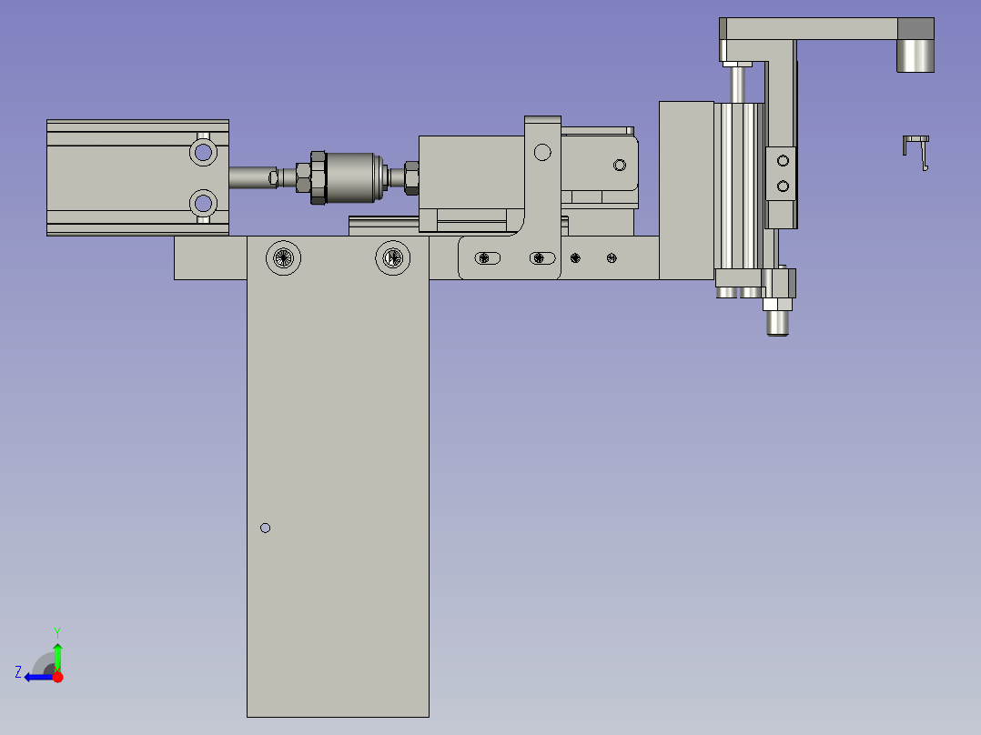 内小卡爪分料组件(Y)右视图