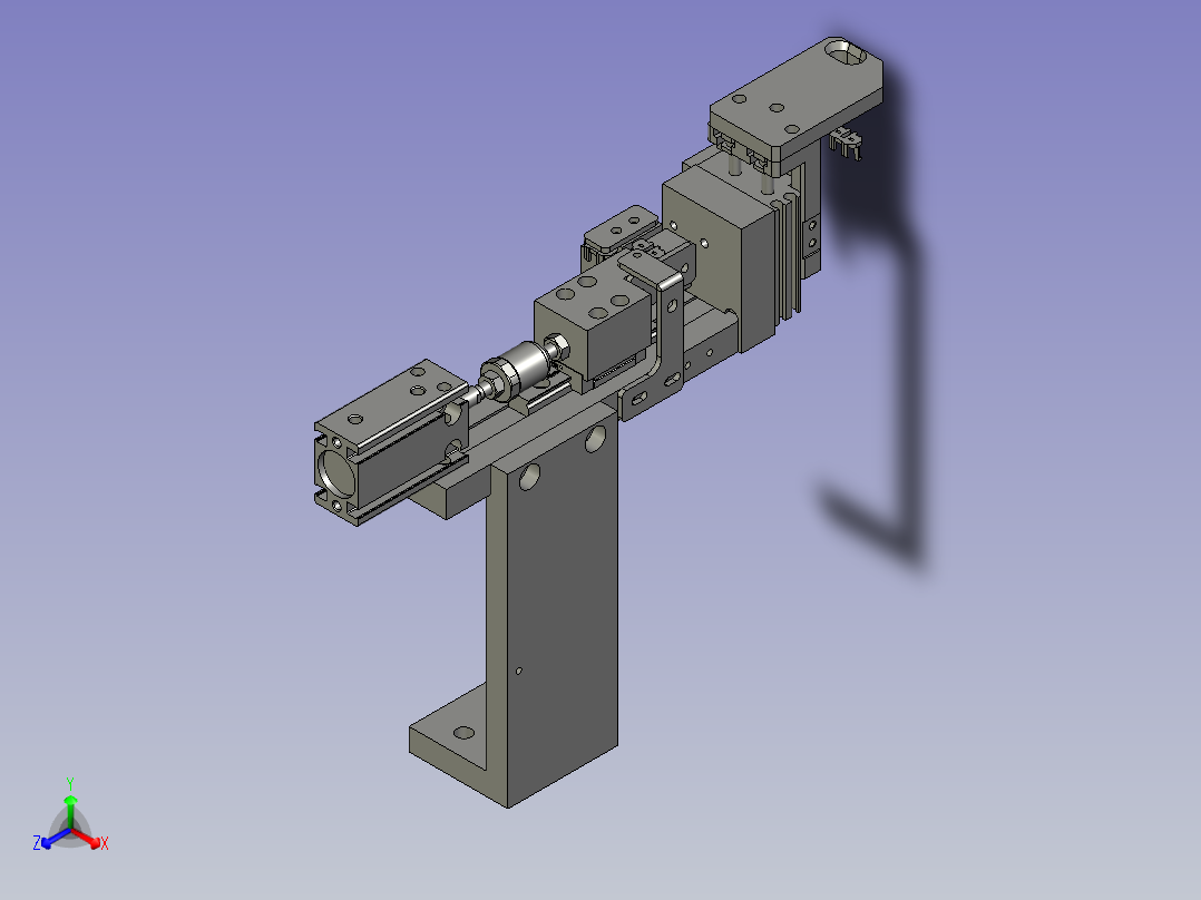 内小卡爪分料组件(Y)正等轴测图