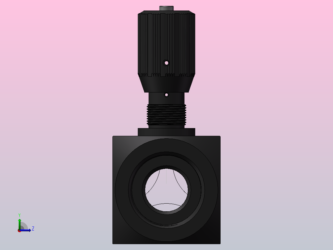 DRV40 单向节流截止阀左视图