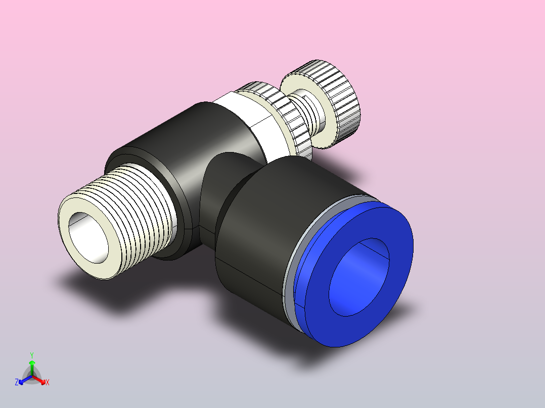 ISC 节流阀标准型[ISC12-02(B)]主视图