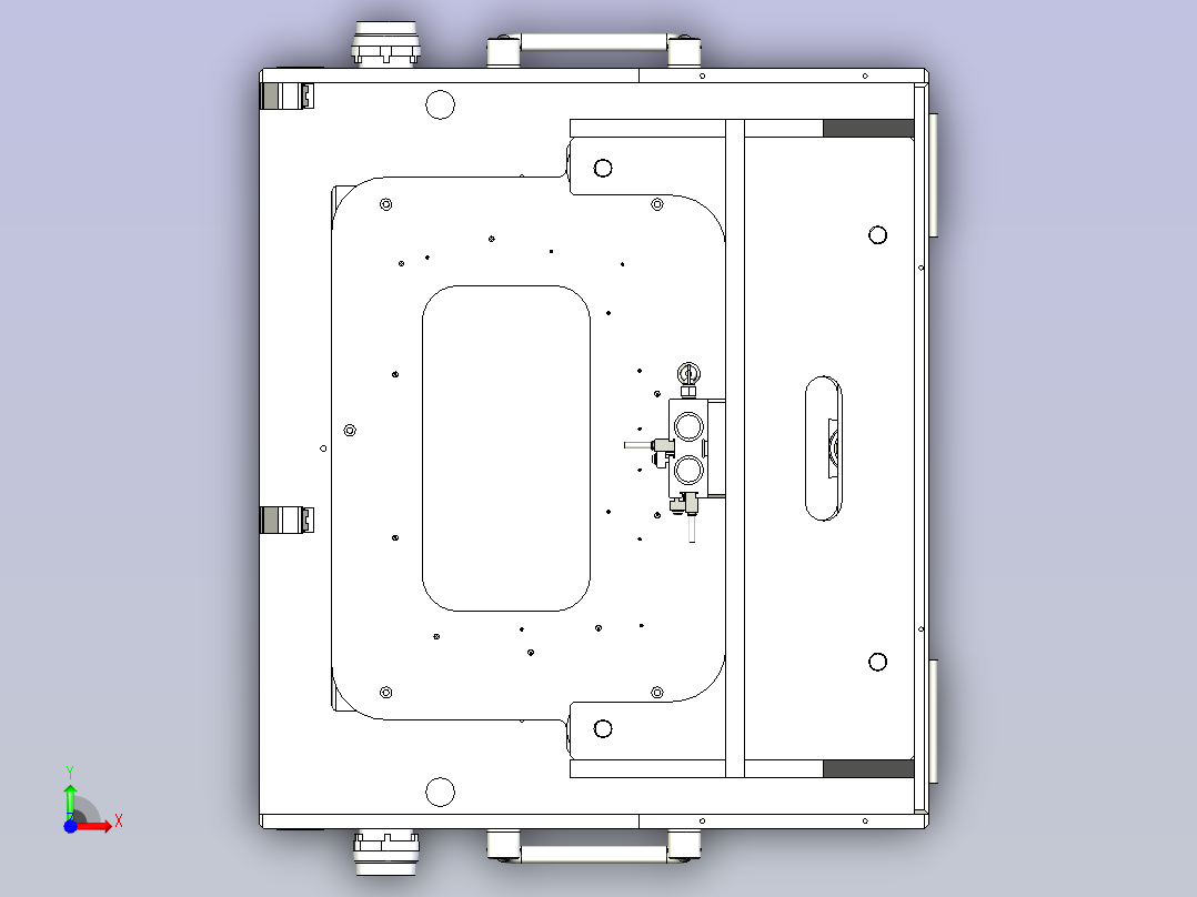导通测试治具模型3D图纸前视图