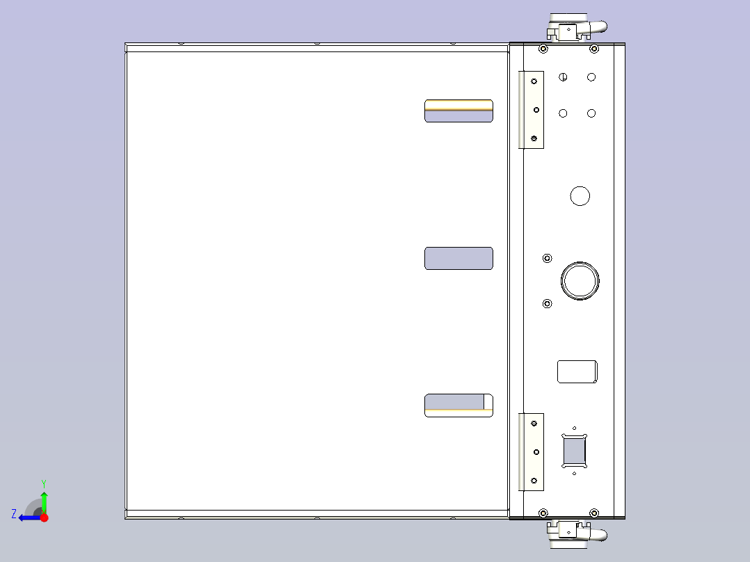 导通测试治具模型3D图纸右视图