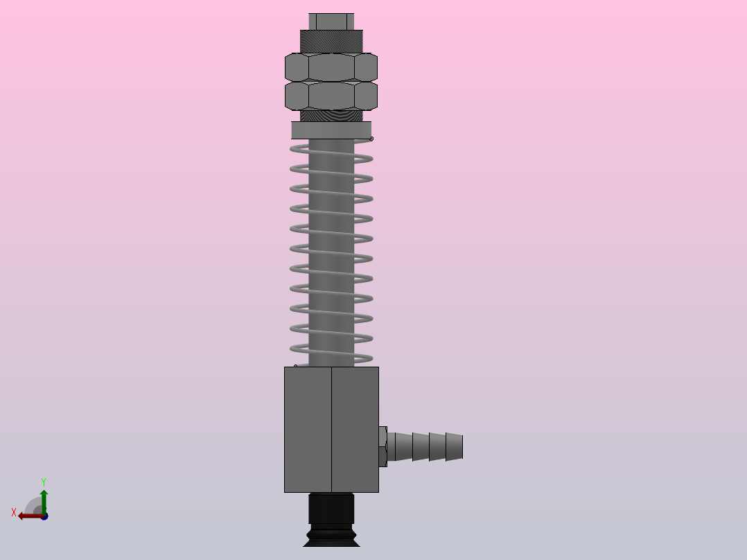 PJYS(φ10~φ50)双层横向真空吸盘[PJYS-10-20-N]后视图