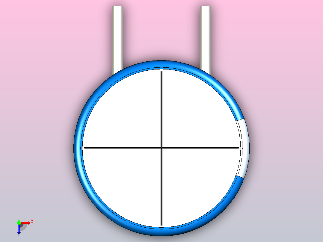 电容器ElCapLA-5.0-10x12俯视图