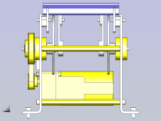 一种偏心轴提升转移机构3D图纸右视缩略图
