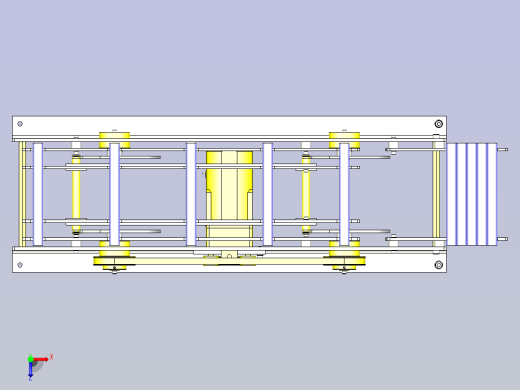 一种偏心轴提升转移机构3D图纸俯视缩略图