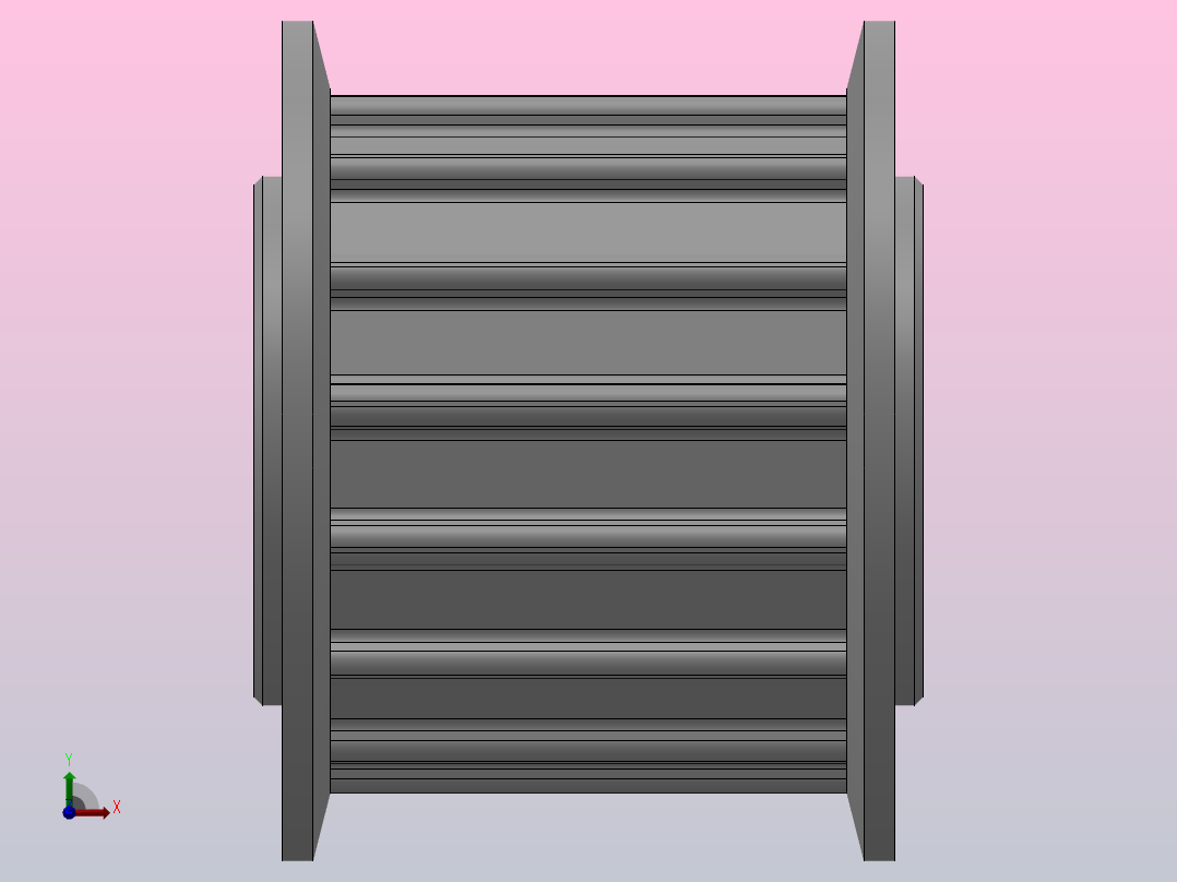 标准型梯形齿同步带轮AT5型_SAT5HC-15-15-dc6-A前视图