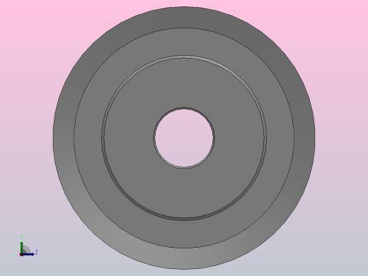 标准型梯形齿同步带轮AT5型_SAT5HC-15-15-dc6-A左视缩略图