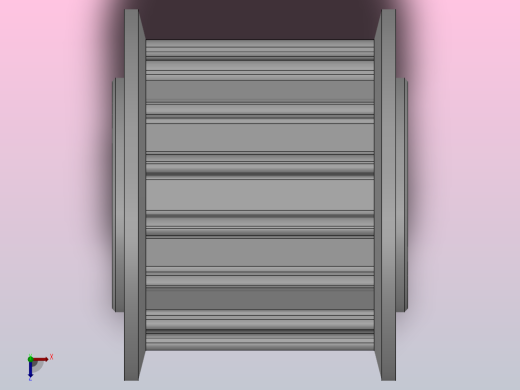 标准型梯形齿同步带轮AT5型_SAT5HC-15-15-dc6-A俯视缩略图