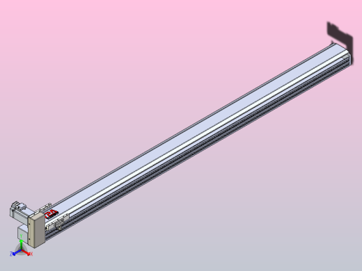 皮带直线轴半封闭可选导轨TPA-HNB-120D-110-L1650-RU-Y-P40-N3