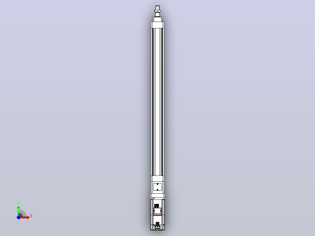 轻载电动缸TPA-ESR40-1210C-L500-M-W-P40-C3前视图