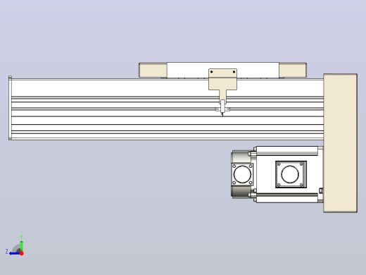 滚珠丝杠直线轴带导轨全封闭TPA-HCR-220D-3210C-L200-MP-C-P1K-N3右视缩略图