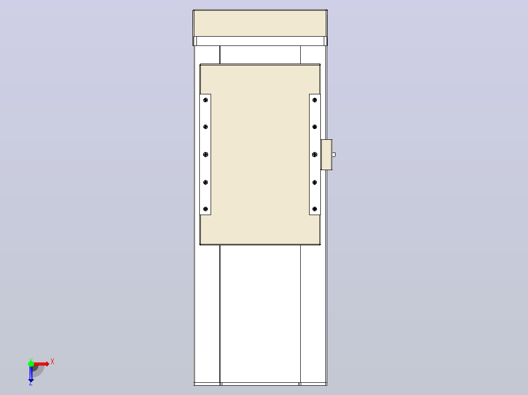 滚珠丝杠直线轴带导轨全封闭TPA-HCR-220D-3210C-L200-MP-C-P1K-N3俯视图