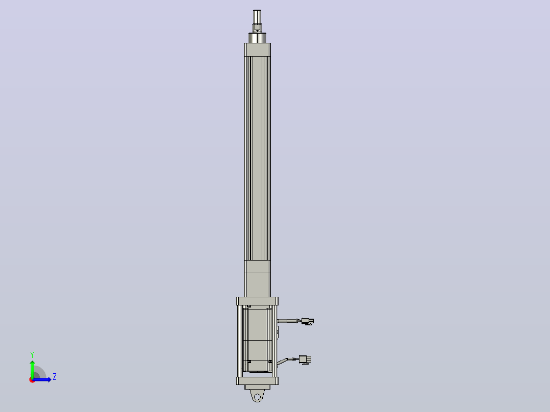 轻载电动缸TPA-ESR40-1210C-L300-M-CA-W-P40-C3左视图