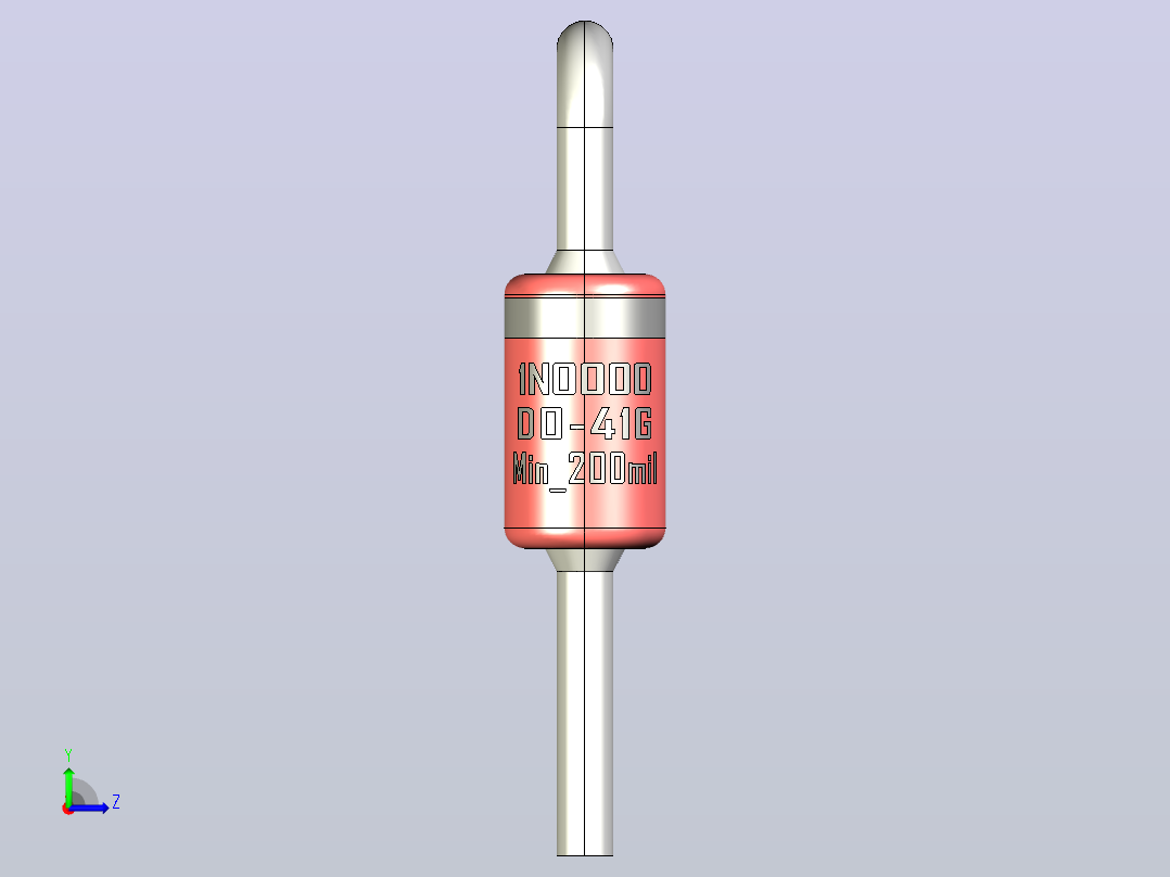 轴向二极管外壳DO-41G_Min_200mil_rev1.0.zip.zip左视图