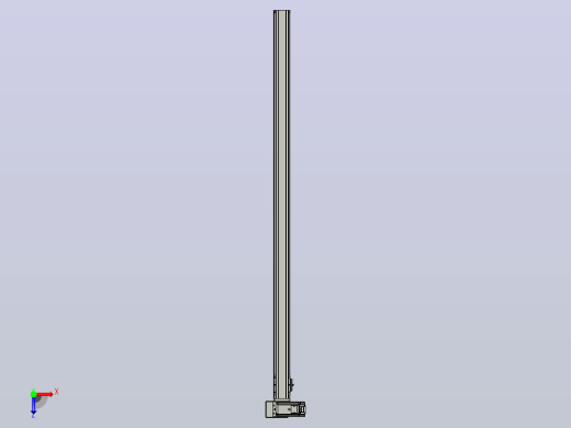 皮带直线轴半封闭可选导轨TPA-HNB-65S-90-L1400-LU-Y-P10-N3俯视缩略图