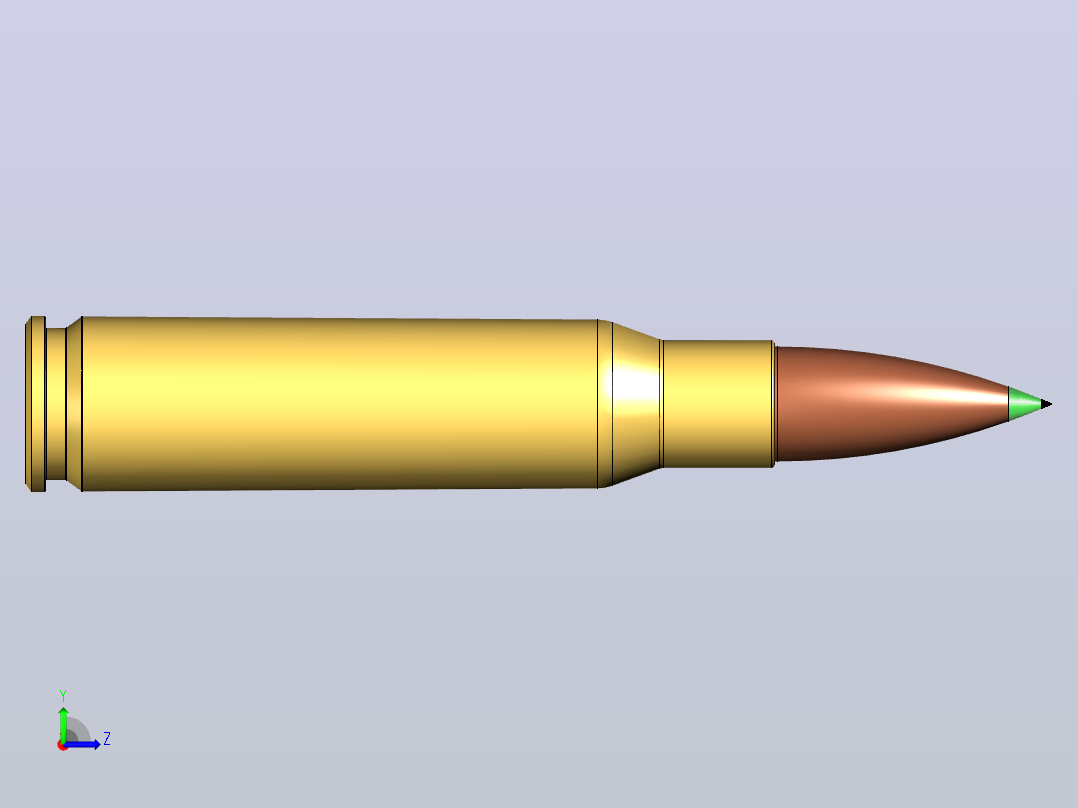 7.62 x51子弹左视图