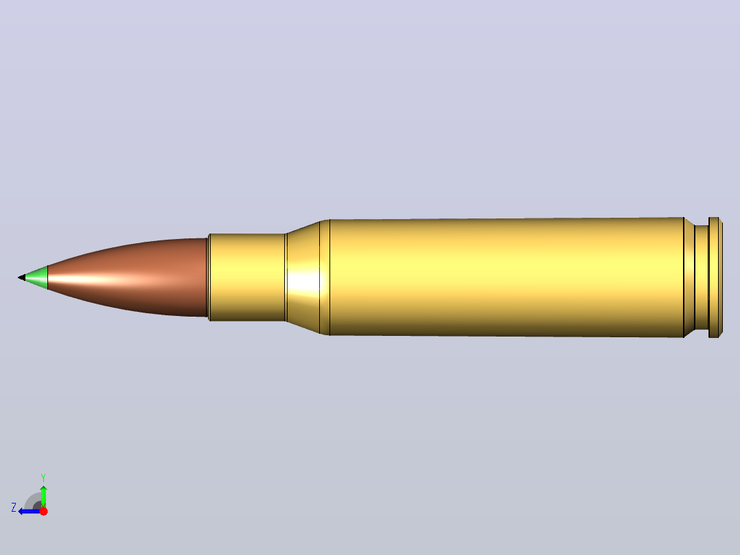 7.62 x51子弹右视图