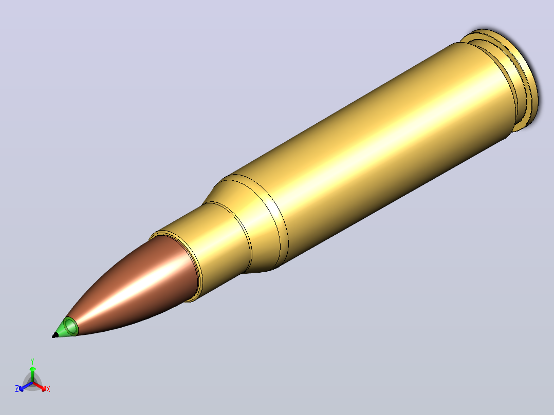 7.62 x51子弹正等轴测图
