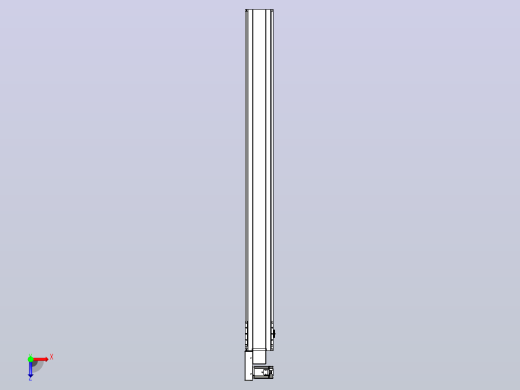 皮带直线轴半封闭可选导轨TPA-HNB-175D-140-L1850-ML-Y-P75-N3俯视缩略图