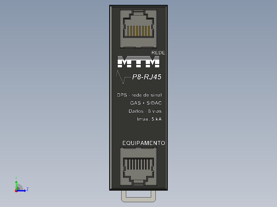 DPS MTM P8-RJ45左视图