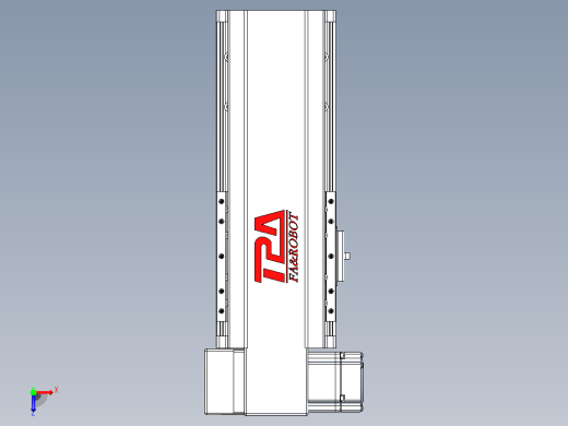 皮带直线轴半封闭可选导轨TPA-HNB-120D-110-L100-LP-C-P40-N3俯视缩略图