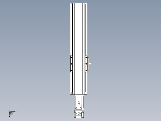 日规模组半封闭丝杆TPA-HNR-65S-1610C-L150-M-Y-P20-N3俯视缩略图