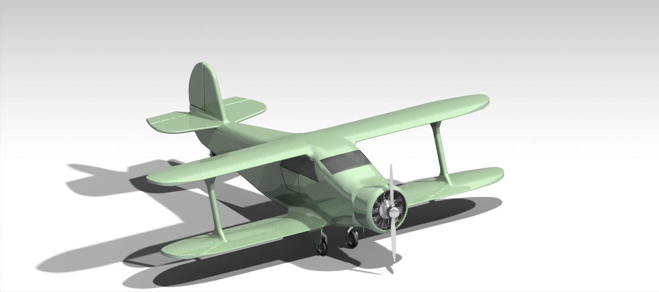 beech-g17s-staggerwing-aircraft IGS飞机