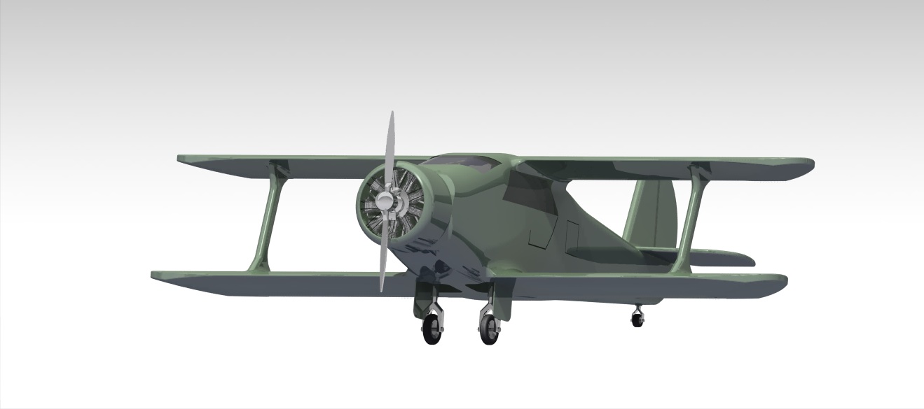 beech-g17s-staggerwing-aircraft IGS飞机
